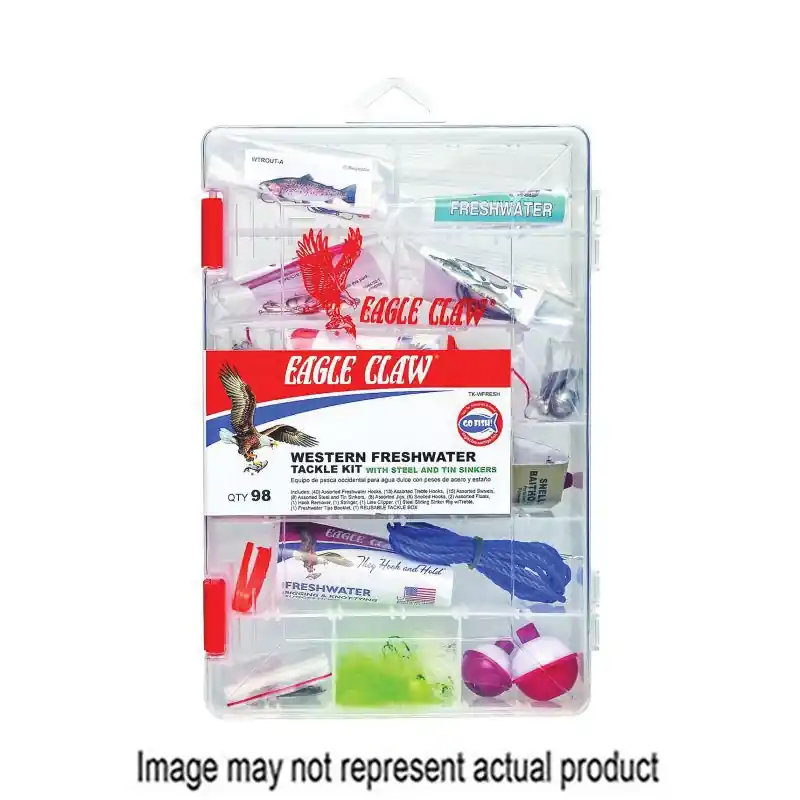 EAGLE CLAW TK-WFRESH Freshwater Tackle Kit, Assorted