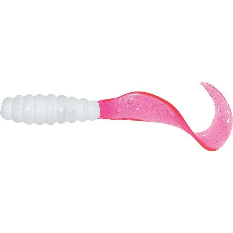 MISTER TWISTER Meeny MTO20 16 Lure, Curly Tail, Firetail/White Lure