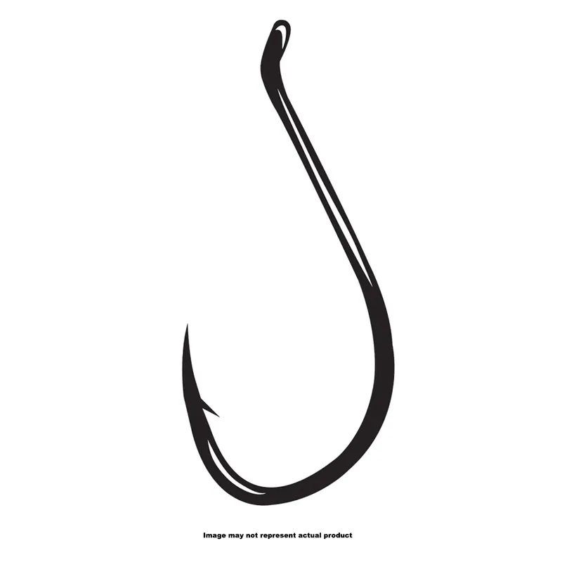 Gamakatsu 58310 Offset Shank Extra Wide Gap Worm Hook, HCS, Red