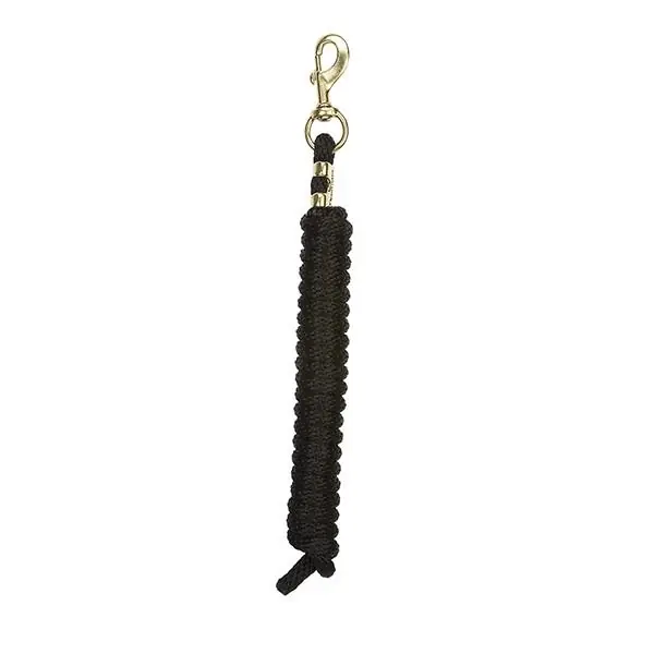 WEAVER LEATHER 35-2100-S1 Lead Rope, 5/8 in, 10 ft L, Polypropylene Line, Black