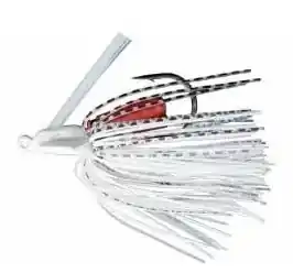 BOOYAH Swim‘n Jig BYSJ1201 Fishing Lure, Shad, 1-Hook, Silicon, White Lure