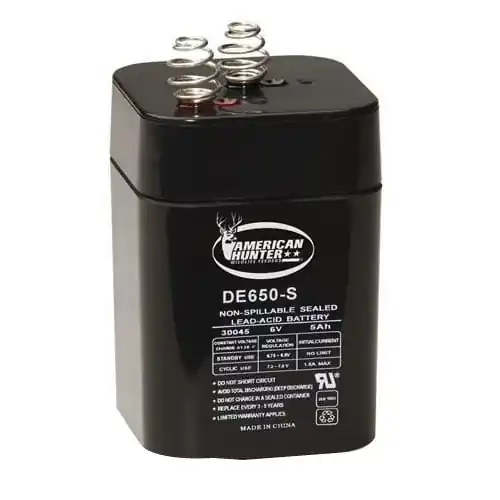 American Hunter DE-30045 Spring Top Rechargeable Battery, Black