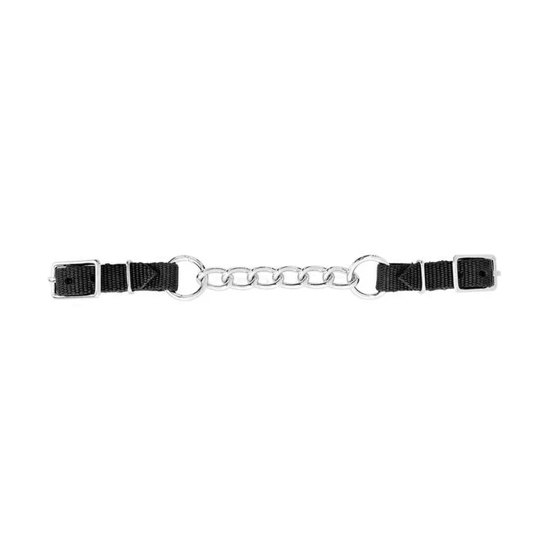 METALAB 257091 Curb Chain, Heavy-Weight, Black, Chrome