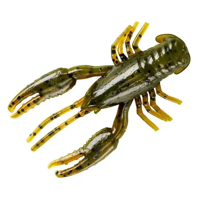 YUM YCRB208 Fishing Bait, Crappie Bait, CrawBug, Crawfish, Soft Bait, Bass, Plastic, Green Pumpkin Bait