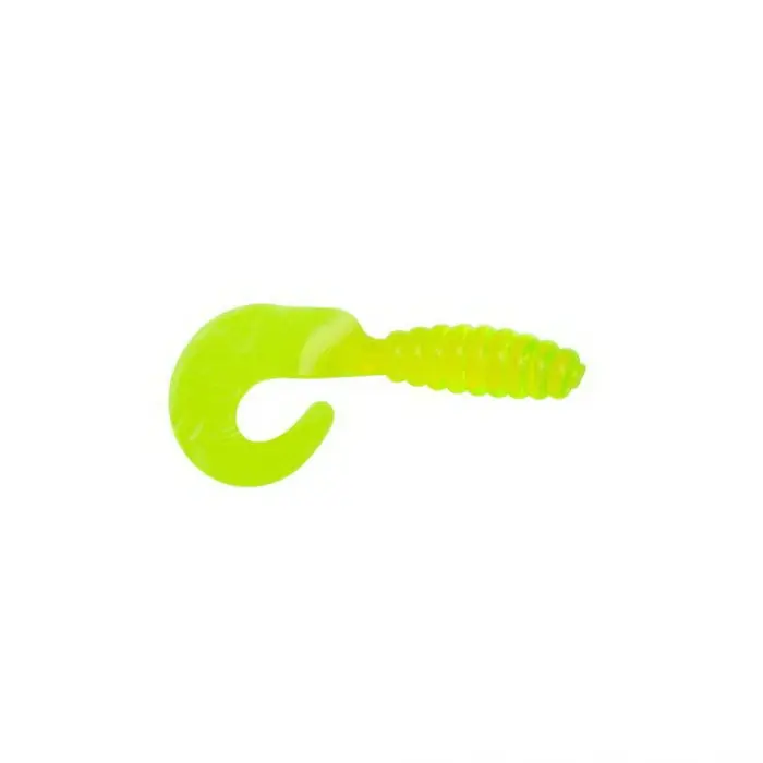 YUM YG250 Fishing Bait, Grub, Soft Bait, Plastic, Chartreuse Bait