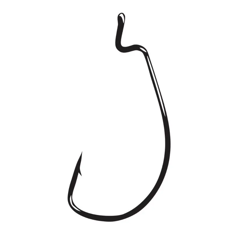 Gamakatsu 58313 EWG Offset Shank Worm Hook, Red