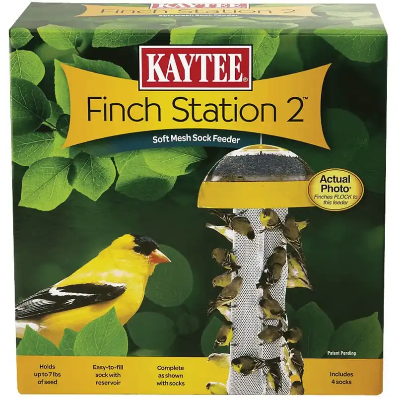 Kaytee 100061932 Finch Station Feeder, 7 lb, Soft Mesh