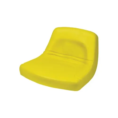 CONCENTRIC INTERNATIONAL 150000YE Low-Back Seat, Steel, Yellow