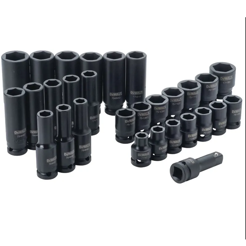 DeWALT DWMT19249 Socket Set, CR-440 Steel, Black Oxide, Specifications 1/2 in Drive Size, 6 Point Size