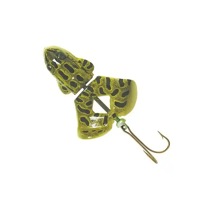 REBEL T460 Fishing Lure, Buzz‘n Frog, Bass, 2-Hook, Green Bull Frog Lure