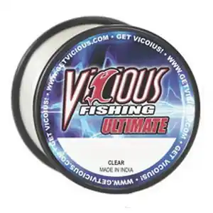 Vicious VCLQP14 Ultimate Fishing Line, 950 yd L, Low-Visibility Clear