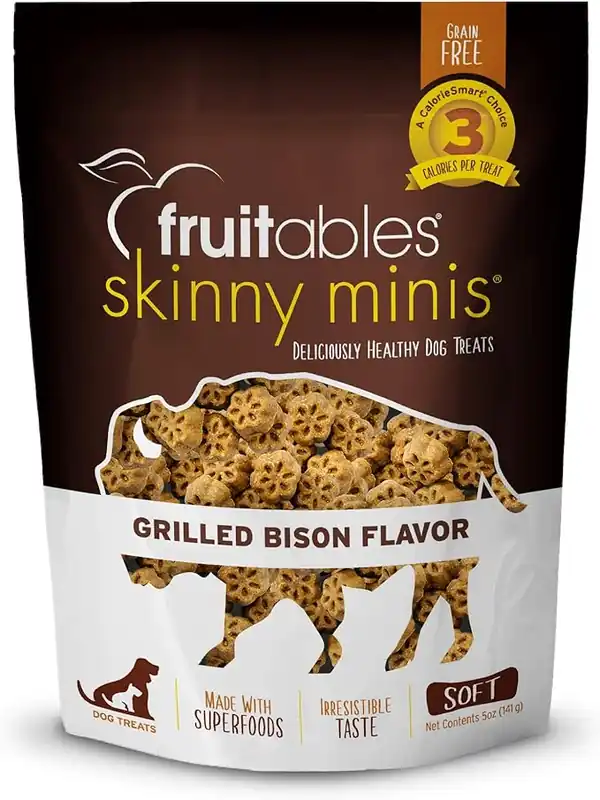 Fruitables Skinny Minis Grilled Bison Dog Treat