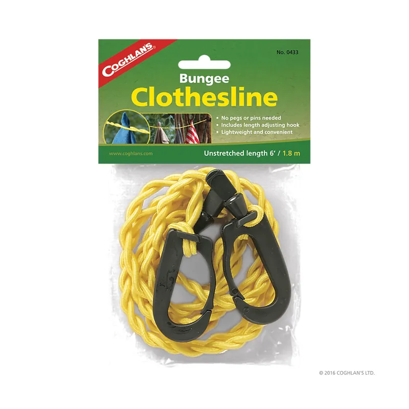 COGHLAN‘S 0433 Bungee Cord Clothesline, 6 ft L