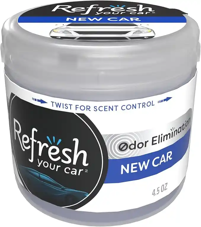 Refresh Your Car Scented Gel Car Air Freshener, New Car Scent