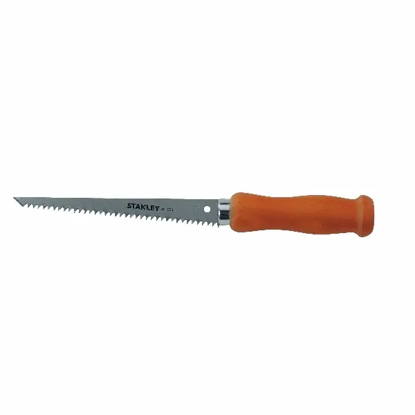 STANLEY 15-206 Wallboard Saw, 6 in L Blade, 8 TPI, Hardwood Handle