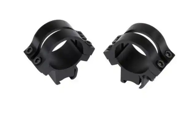 WEAVER 49055 Scope Ring, Medium, Quad-Lock, Aluminum, Silver
