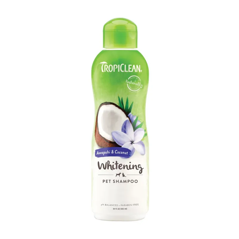 TropiClean Awapuhi & Coconut Whitening Shampoo for Pets, 20 oz