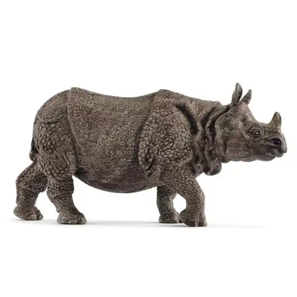 Schleich-S 14816 Indian Rhinoceros Figurine, 3 to 8 years, Indian Rhinoceros, Plastic