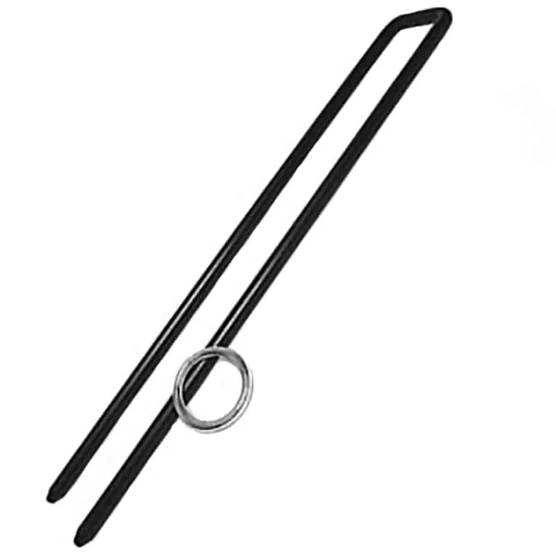 Scott Pet 389024 Staple Stake, Double Prong, 24 in L Belt/Cable