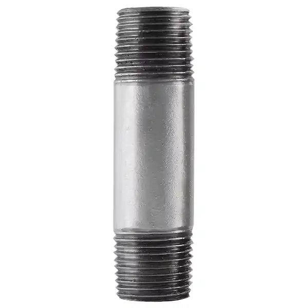 STZ 301 114X3 Galvanized Pipe Nipple, 1-1/4 in, Steel, SCH 40 Schedule, 229 psi Pressure, 3 in L