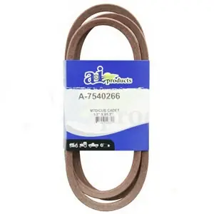 A & I Products A-7540266 Deck Belt, Wrapped, 85.2 in L, 1/2 in W, 0.422 in Thick, Brown