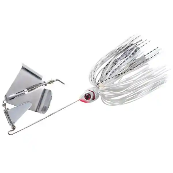 BOOYAH BYB14605 Fishing Lure, Buzz Bait, Silicon, Snow White Shad Lure