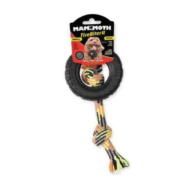 Mammoth TireBiter II 35004F Dog Toy, S, Rubber, Black