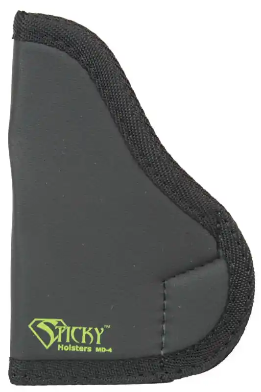 Sticky Holsters MD-4 Medium Sticky Holster, Black, Left/Right Hand, Latex-Free Synthetic Rubber