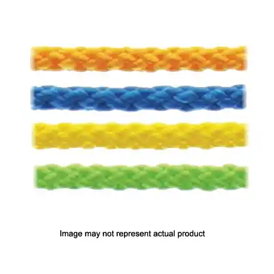 SeaSense 50012916 Multi-Purpose Cordage, 1/8 in Dia, 45 ft L, MFP, Neon