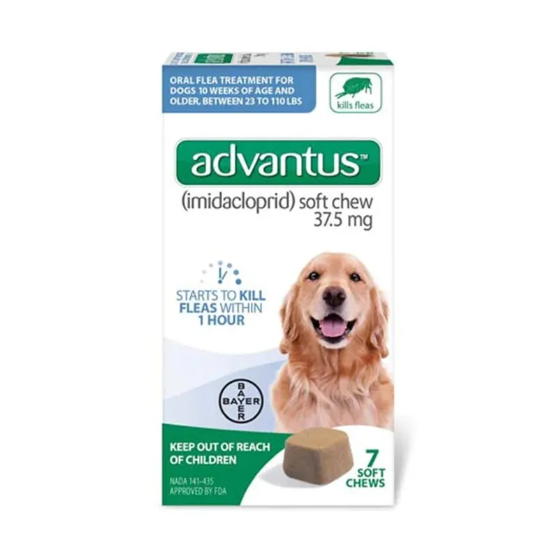 Advantus Flea Oral Treatment for Dogs, 23-110 lbs (37.5 mg) 7 doses