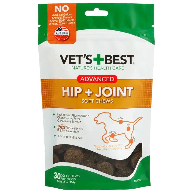 Vet‘s Best Advanced Hip & Joint Dog Soft Chew, 30Ct