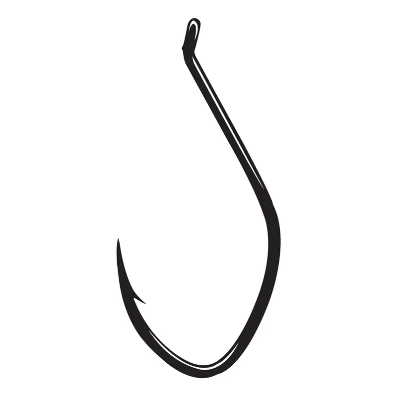 Gamakatsu 225418 Big River Bait Hook, HCS, Nickel Silver Black