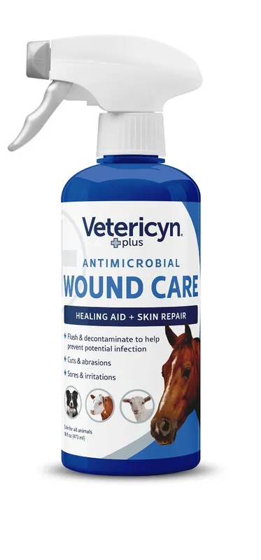 Vetericyn Plus 37620 Antimicrobial Equine Wound and Skin Care, Liquid, 16 oz