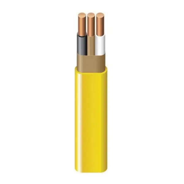 Romex 28827455 Sheathed Cable, 14 AWG Wire, 2-Conductor, 250 ft L, Copper Conductor, PVC Insulation, Nylon Sheath