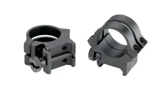 WEAVER 49056 Scope Ring, High, Quad-Lock, Aluminum, Silver