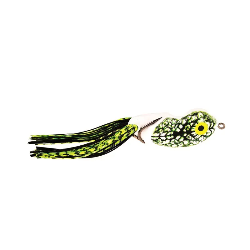 SCUM FROG Scumdog SD-1712 Fishing Lure, Black/Chartreuse/Green/Natural Black Lure