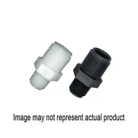 GREEN LEAF 3812D Adapter, 11/16 x 1/2 in Male UN x Hose Barb, Nylon
