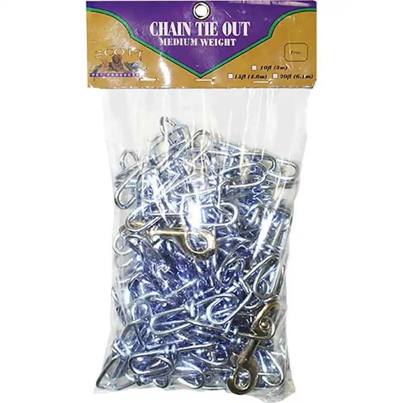 Scott Pet 381610 Cable Tie, Swivel Snap End, 10 ft L Belt/Cable, Steel