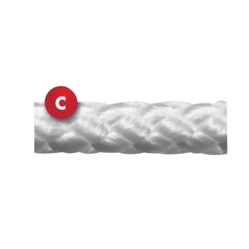 SeaSense 50013125 Multi-Purpose Cordage, 1/4 in Dia, 50 ft L, Nylon, White