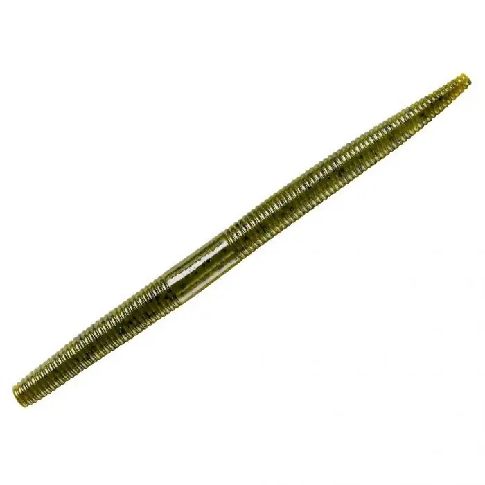 YUM Dinger YDG508 Fishing Bait, Soft Bait, Bass, Plastic, Green Pumpkin Bait, 8, Bag