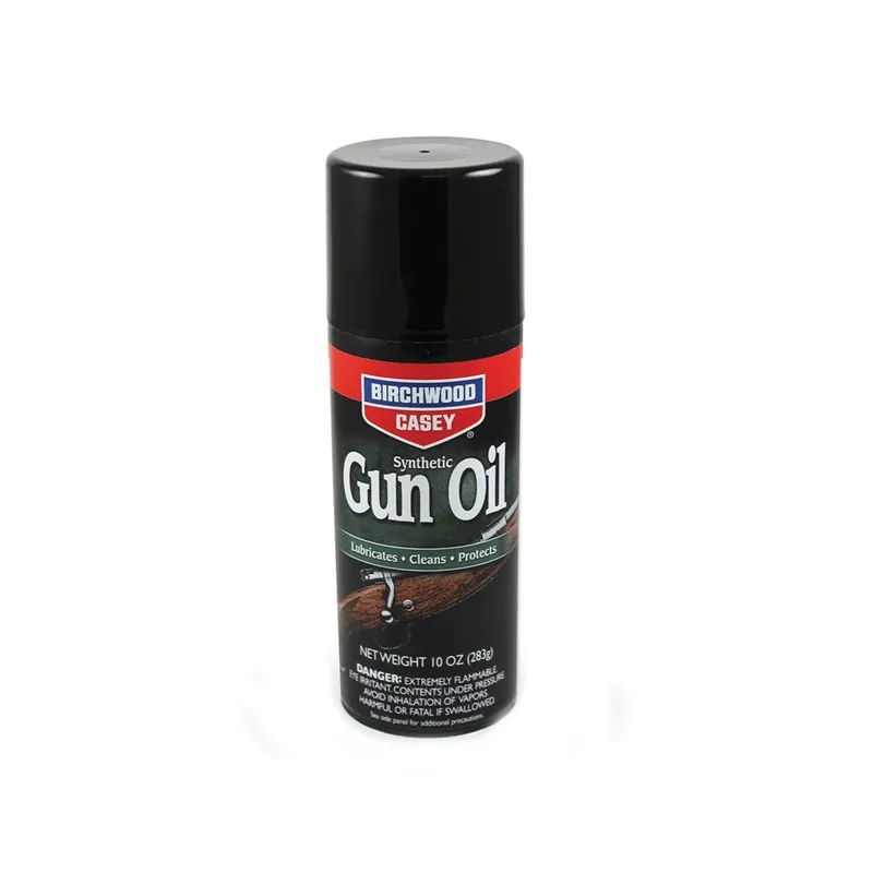 BIRCHWOOD CASEY BC-44140 Synthetic Gun Oil, Aerosol, Slight Solvent, Clear, 10 oz