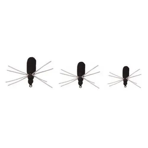 STOPPER LURES FKS-HL6PK Floating Spider Kit, Panfish, Rubber