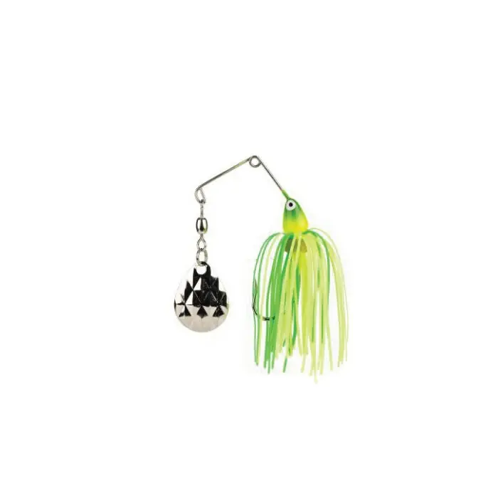 Strike King MINI-KING SPINNERBAIT MK-93G Wire Bait, Silicone, Chartreuse/Lime Bait