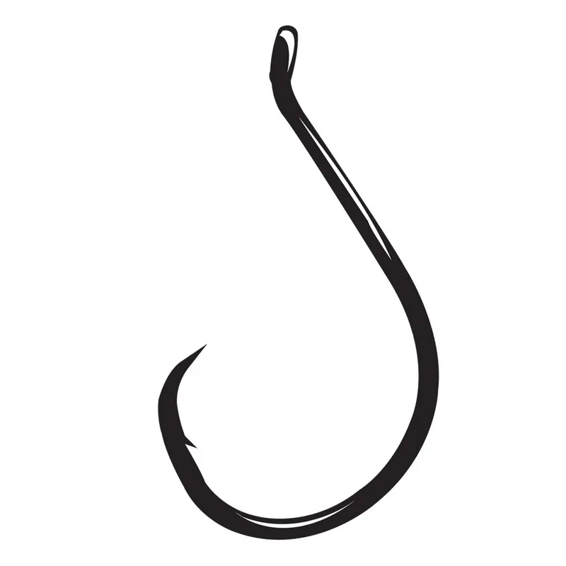 Gamakatsu 208415 Octopus Circle Offset Point Hook, NS Black