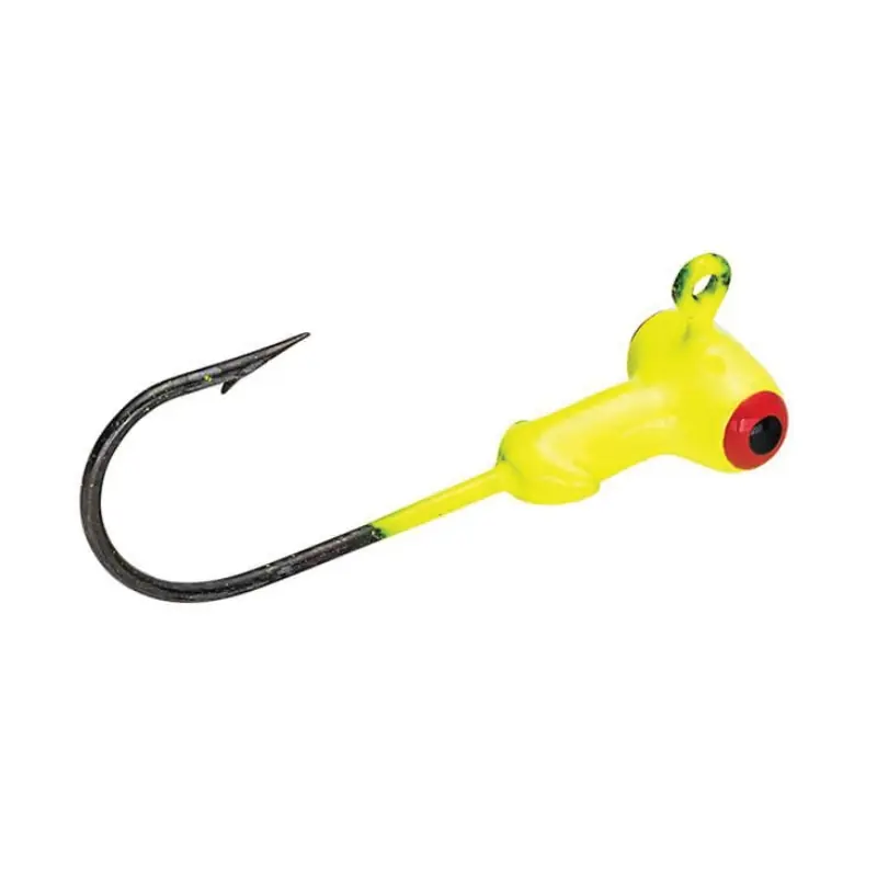 MR. CRAPPIE BY STRIKE KING Sausage Head MRCSHJH116-1 Jig Head, Chartreuse