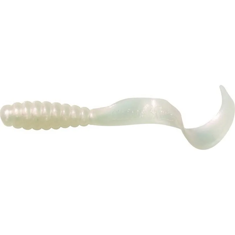 MISTER TWISTER Meeny MTSF20 1P Lure, Curly Tail, White Pearl Lure