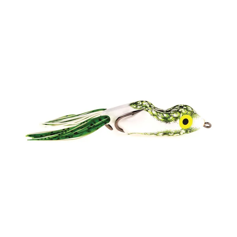 SCUM FROG Trophy TS-1112 Fishing Lure, Bass, Green/Natural Black/White Lure