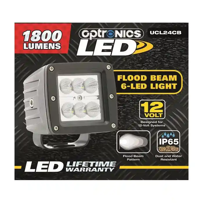 Optronics UCL24 UCL24CB Flood Light, 12 V, LED Lamp, White Light