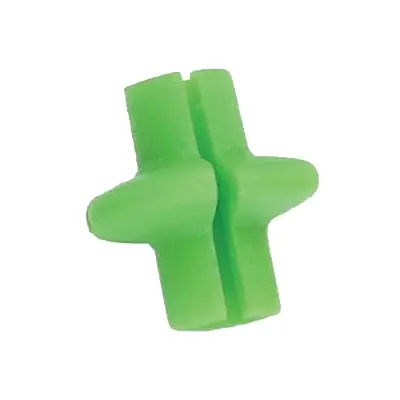 PINE RIDGE ARCHERY 2782 Kisser Button, Slotted, Plastic, Lime Green