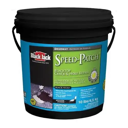 Black Jack Speed-Patch 6460-9-20 Crack and Hole Repair, Liquid, Black, Mild Hydrocarbon, 10 lb Pail